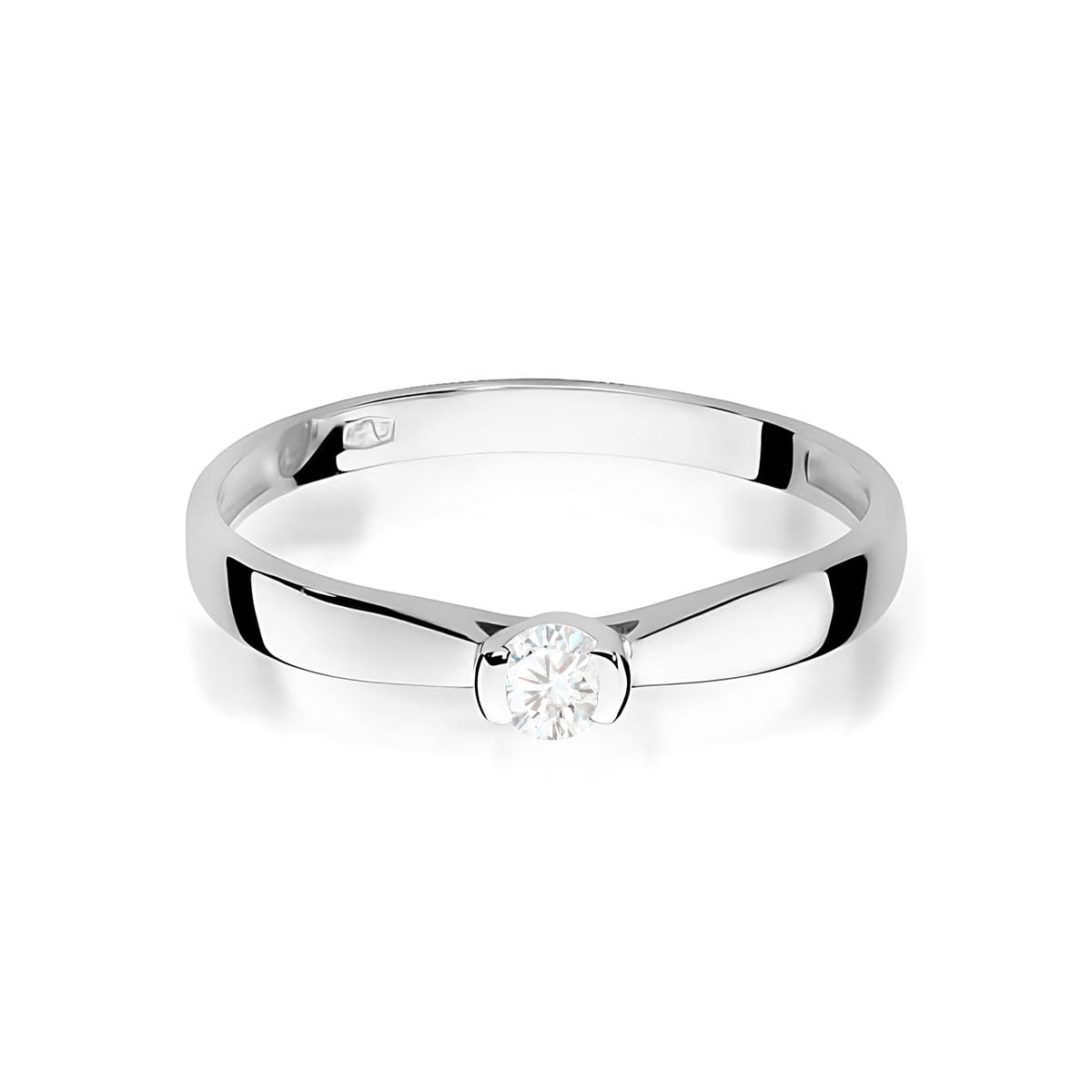 Inel Aur 9K cu Diamant Natural 0.10 ct