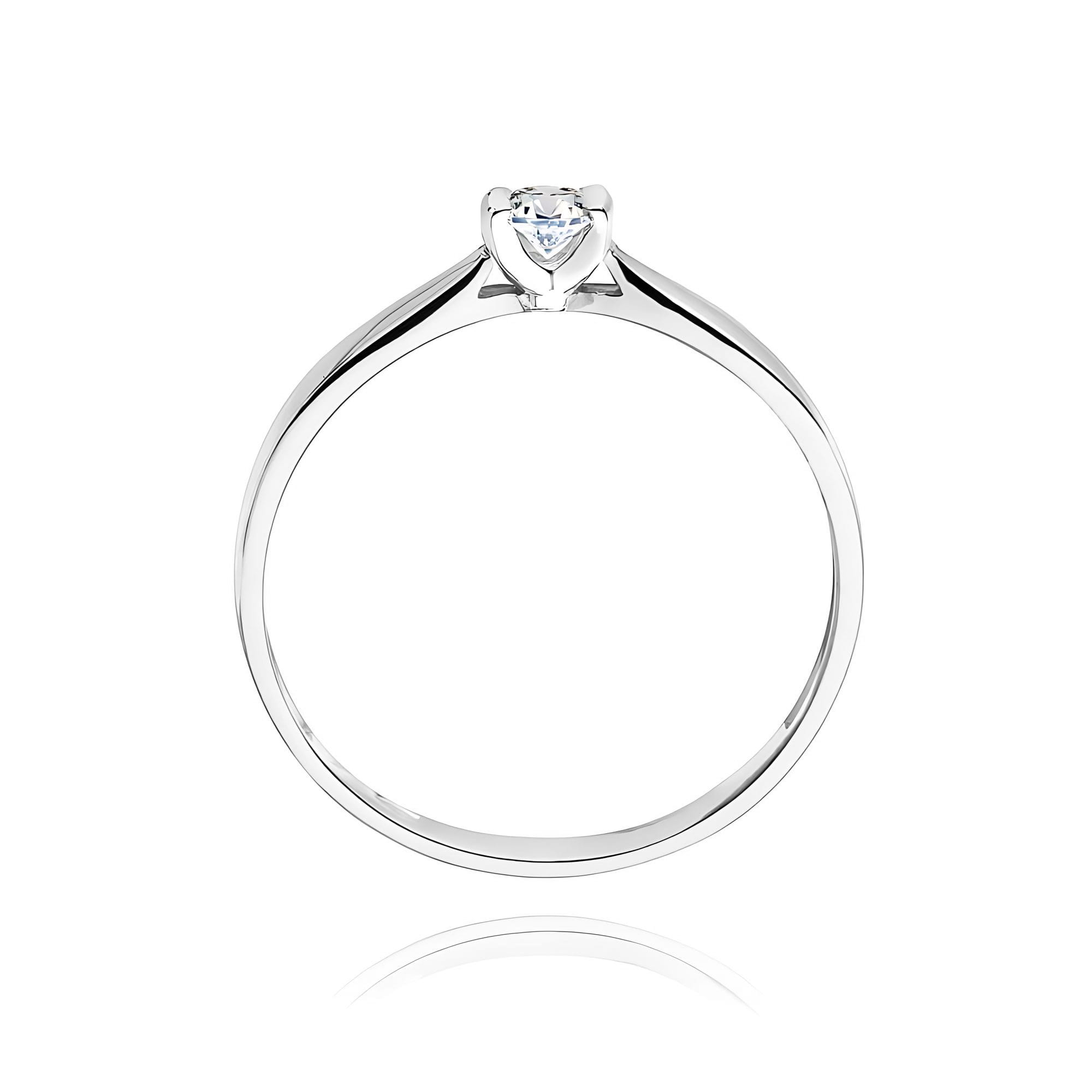 Inel Aur 9K cu Diamant Natural 0.10 ct