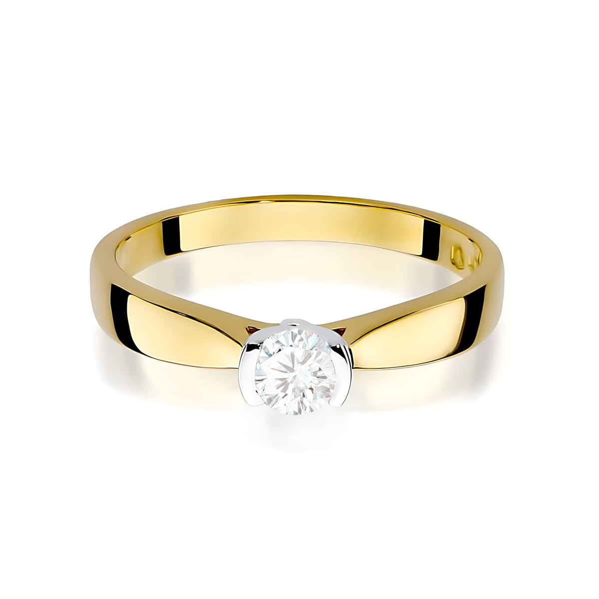 Inel Aur 9K cu Diamant Natural 0.25 ct