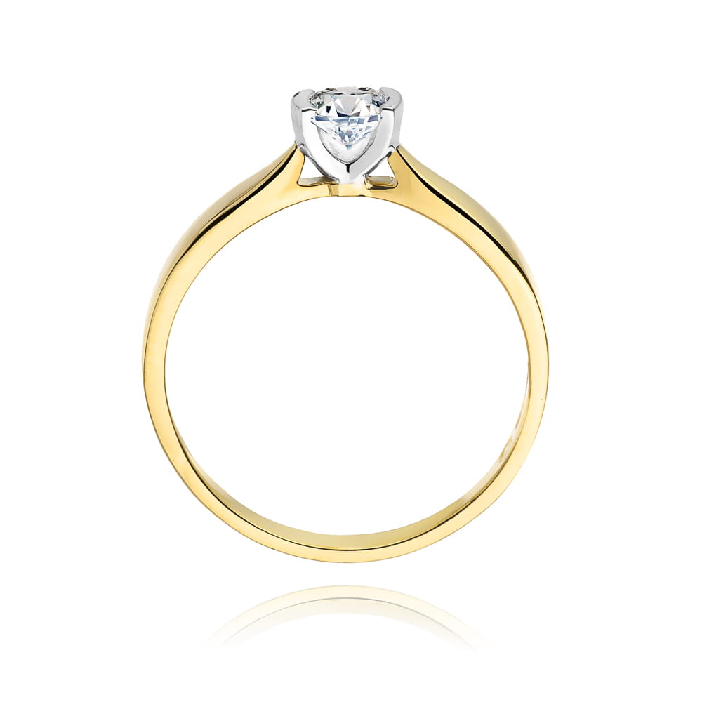 Inel Aur 9K cu Diamant de Laborator 0.25 ct