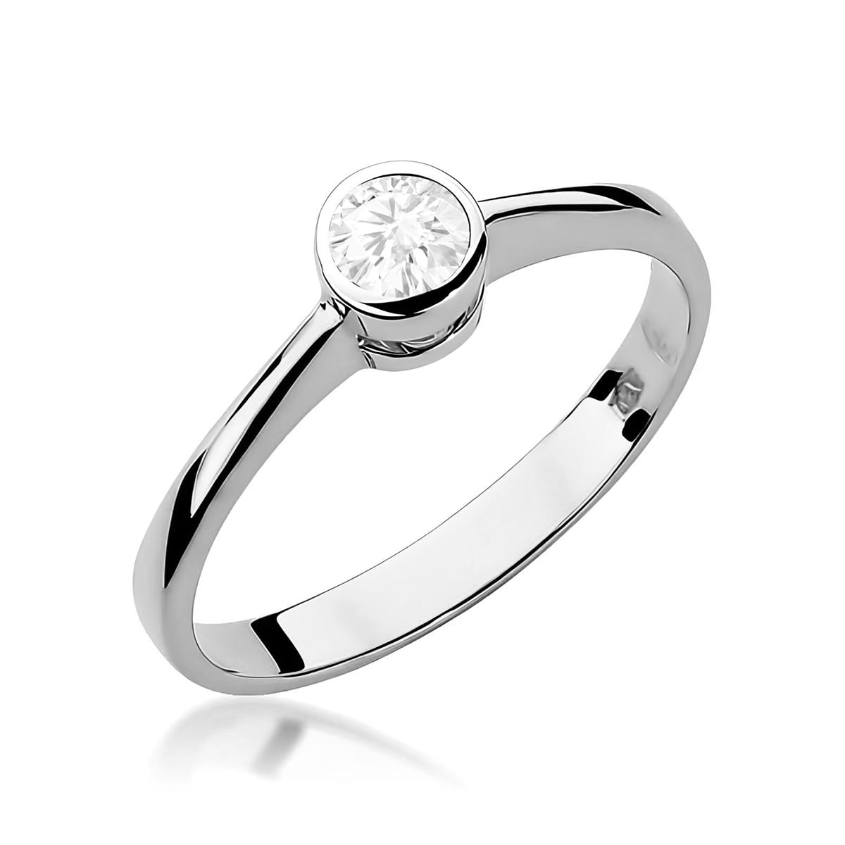 Inel Aur 14K W0224 Diamant Cultivat 0.25ct