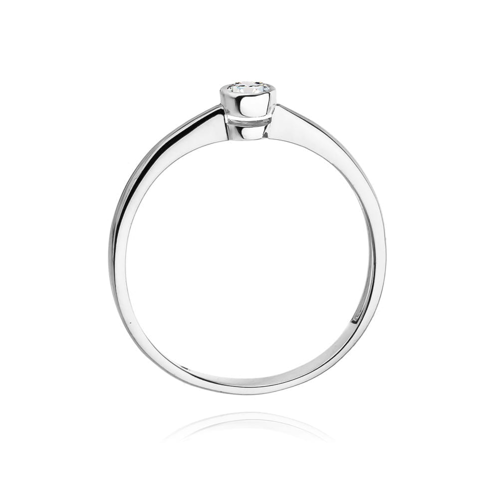 Inel Aur 9K cu Diamant Natural 0.10 ct