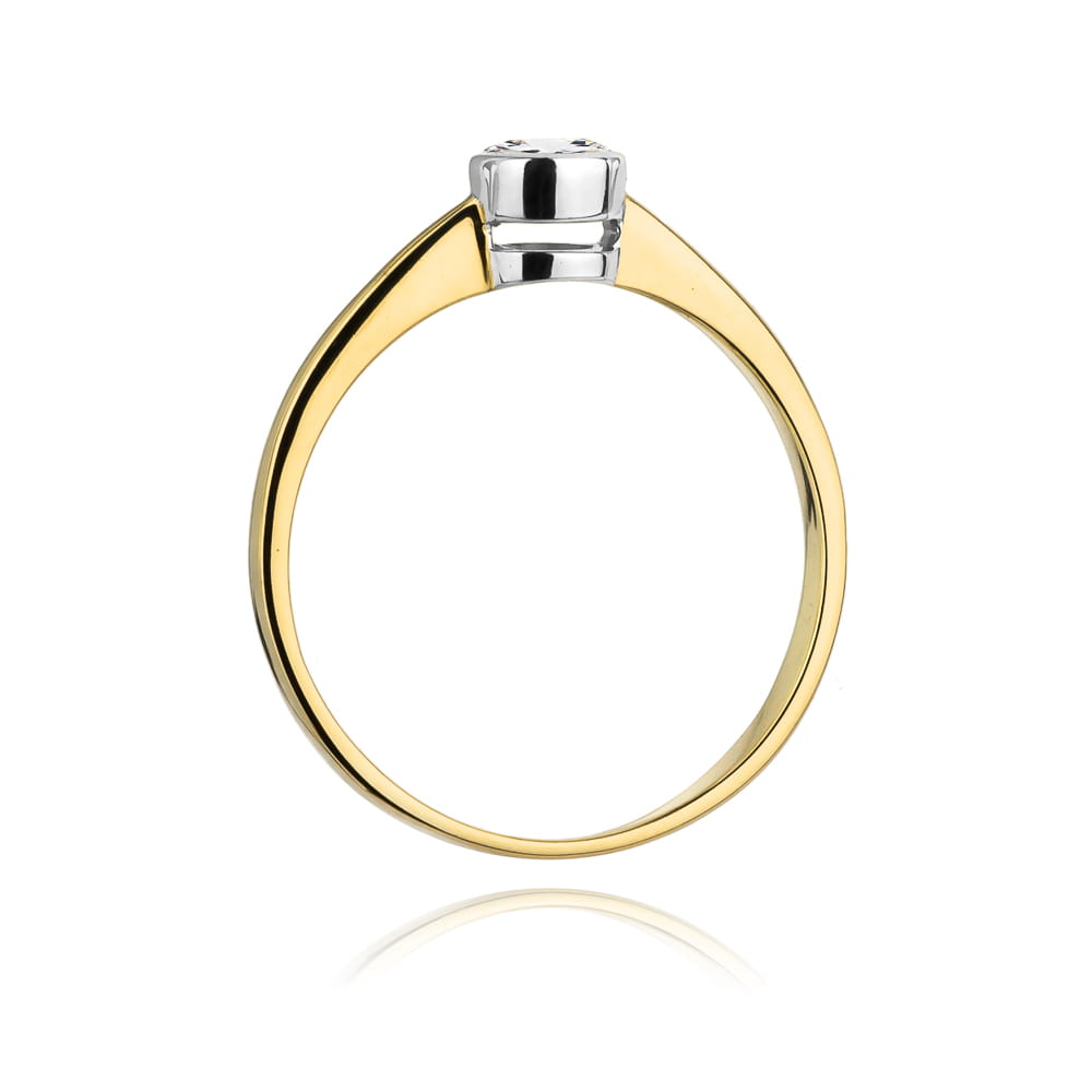 Inel Aur 14K W0224 Diamant Cultivat 0.25ct