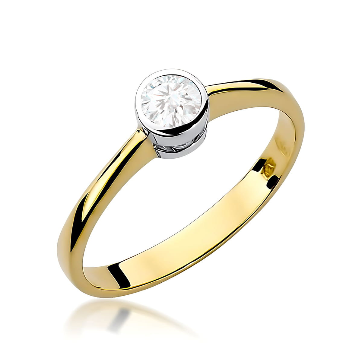 Inel Aur 9K cu Diamant Natural 0.30 ct