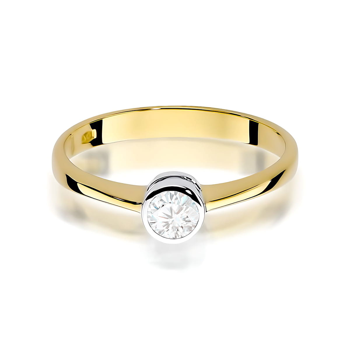 Inel Aur 9K cu Diamant de Laborator 0.25 ct