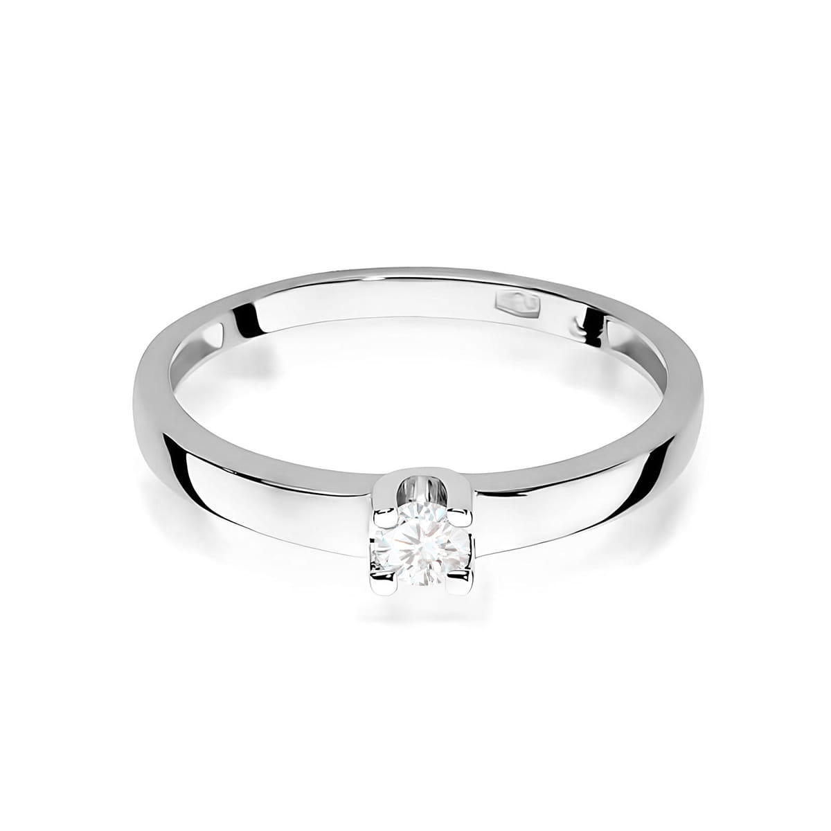Inel Aur 9K cu Diamant Natural 0.08 ct