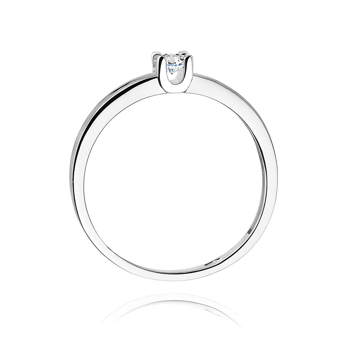 Inel Aur 9K cu Diamant Natural 0.08 ct