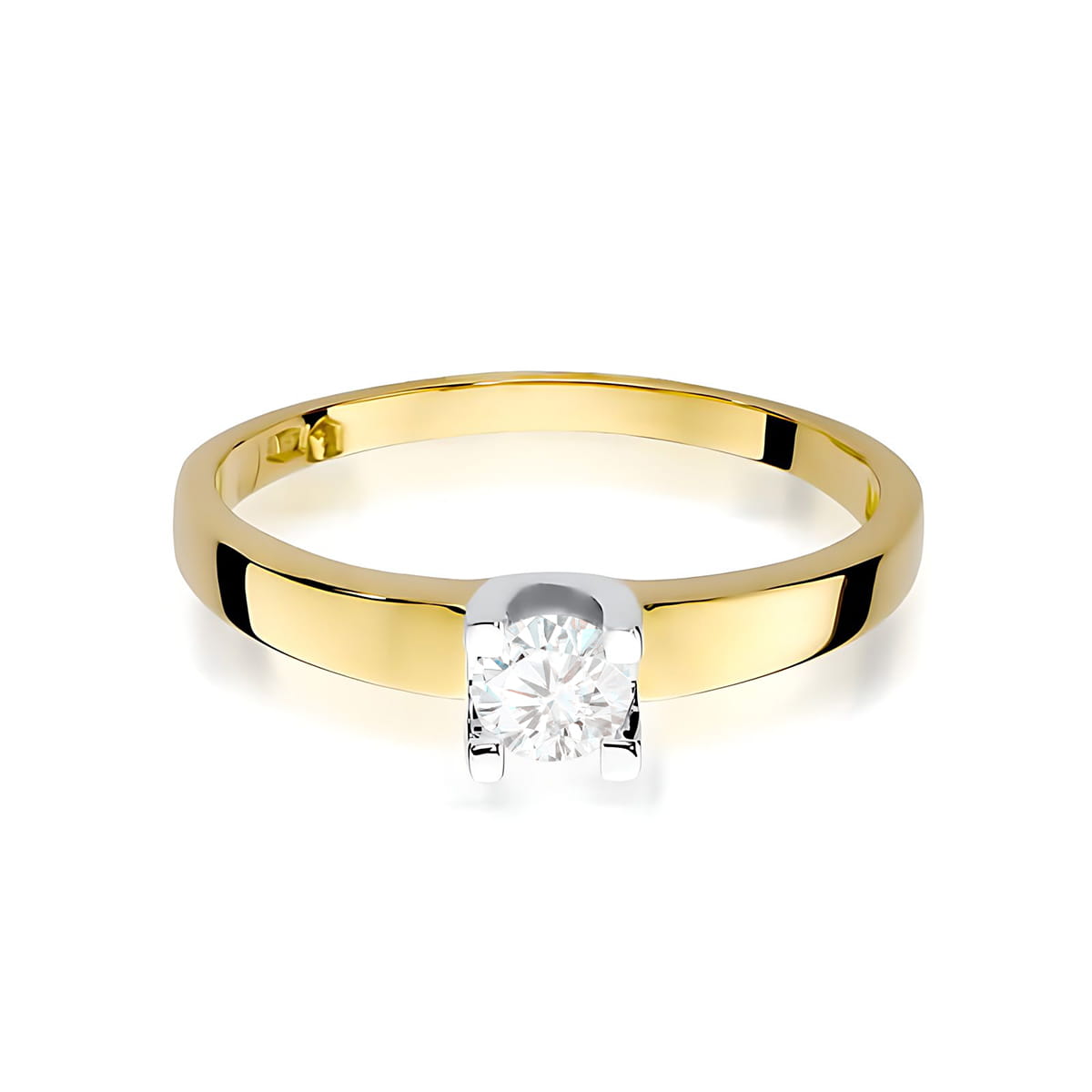 Inel Aur 9K cu Diamant Natural 0.25 ct