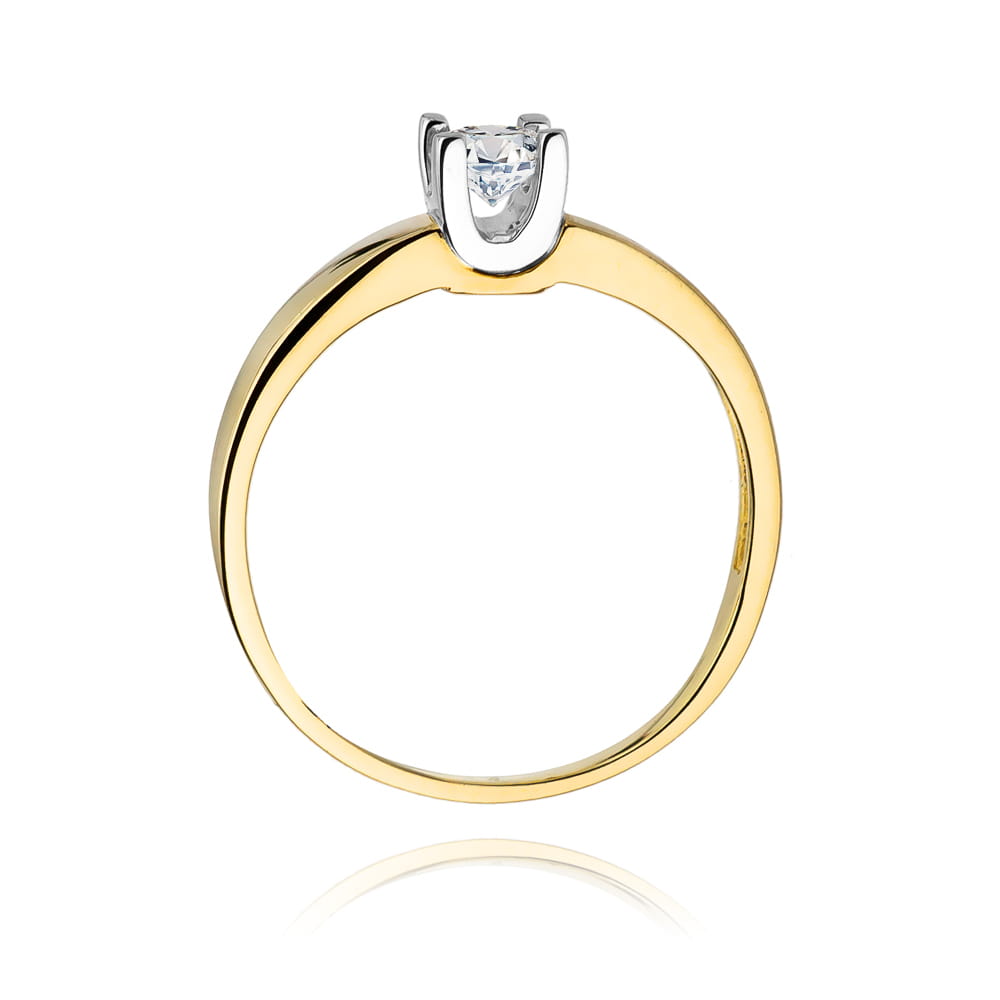Inel Aur 9K cu Diamant de Laborator 0.25 ct