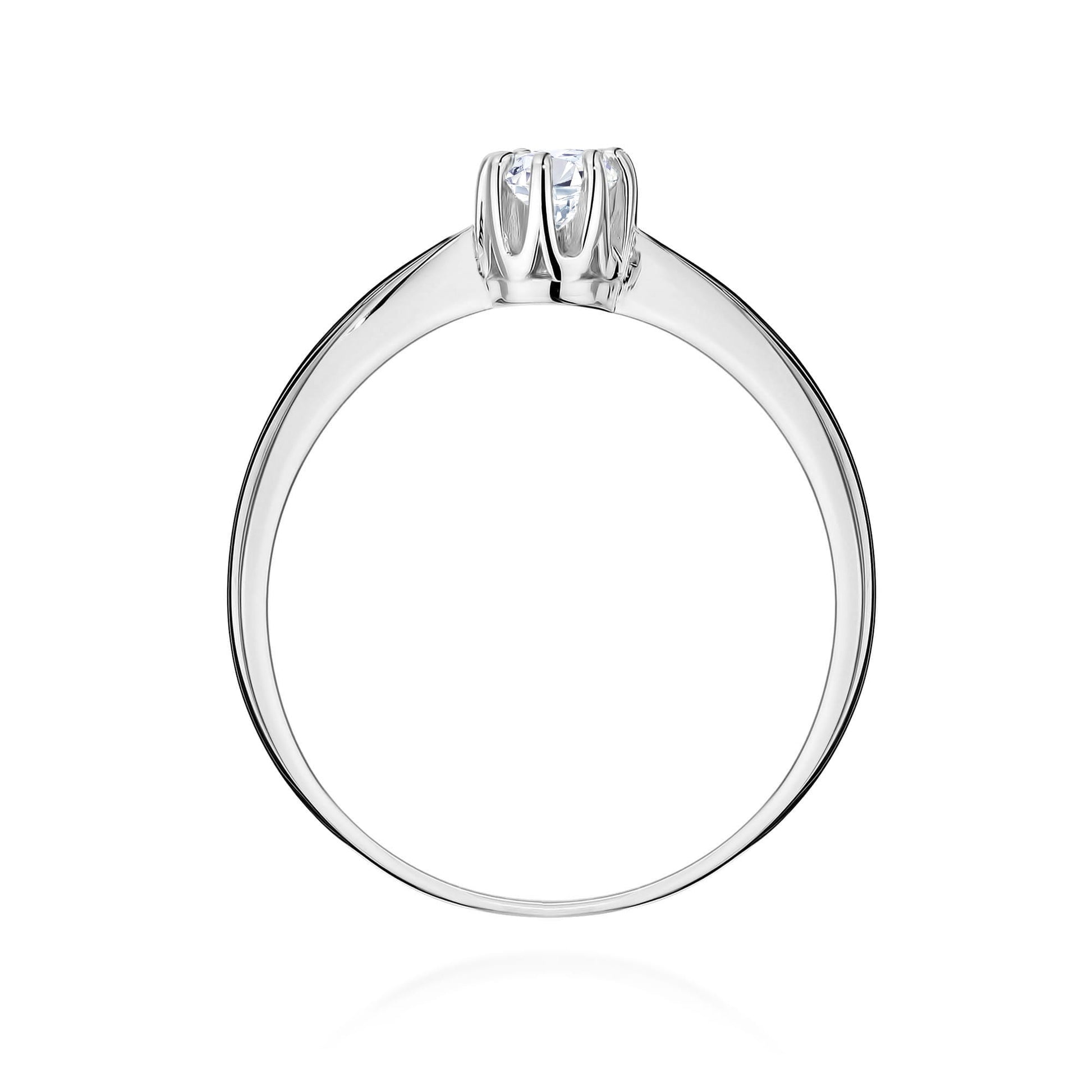 Inel Aur 9K cu Diamant Natural 0.15 ct