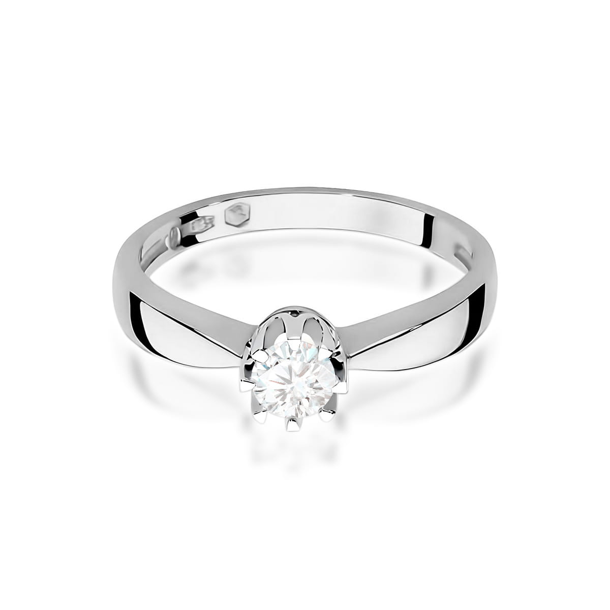 Inel Aur 9K cu Diamant Natural 0.25 ct