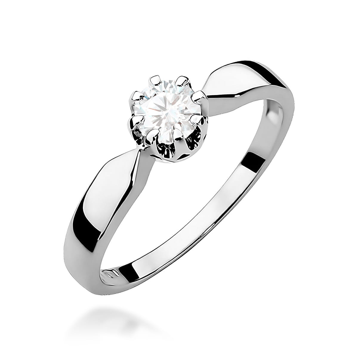 Inel Aur 9K cu Diamant Natural 0.40 ct