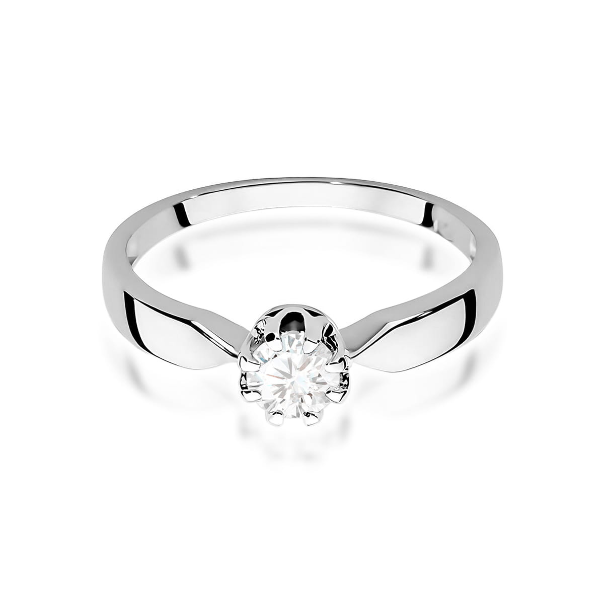 Inel Aur 9K cu Diamant Natural 0.40 ct
