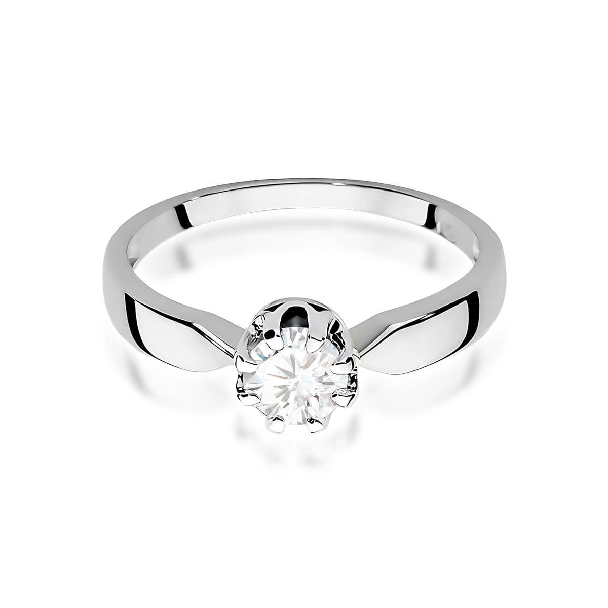 Inel Aur 9K cu Diamant Natural 0.50 ct