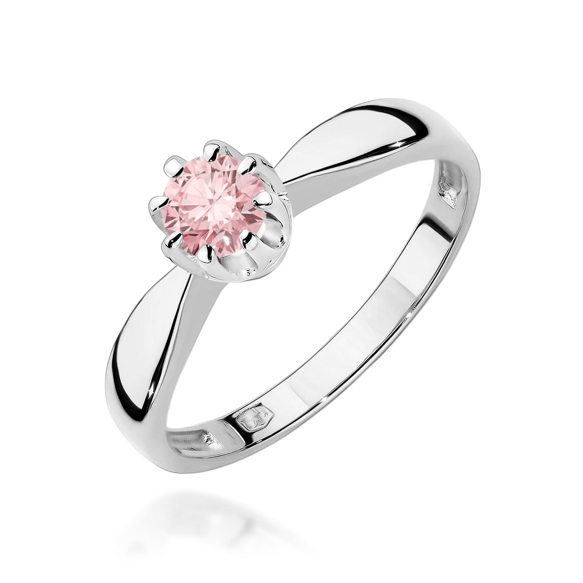 Inel Aur 9K cu Diamant Roz de Laborator 0.30 ct