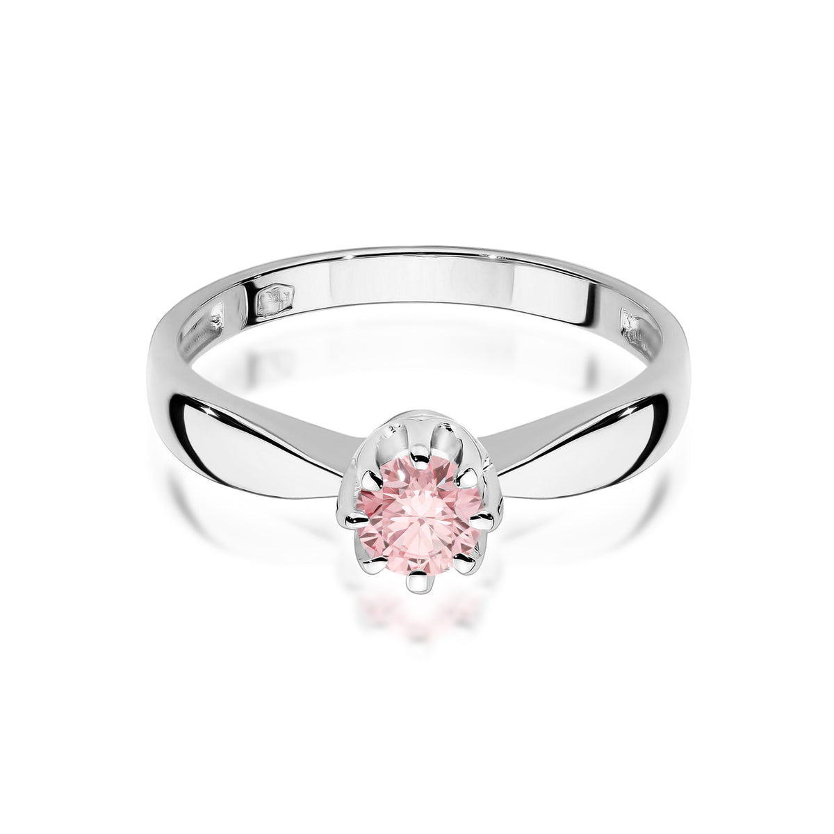Inel Aur 9K cu Diamant Roz de Laborator 0.30 ct