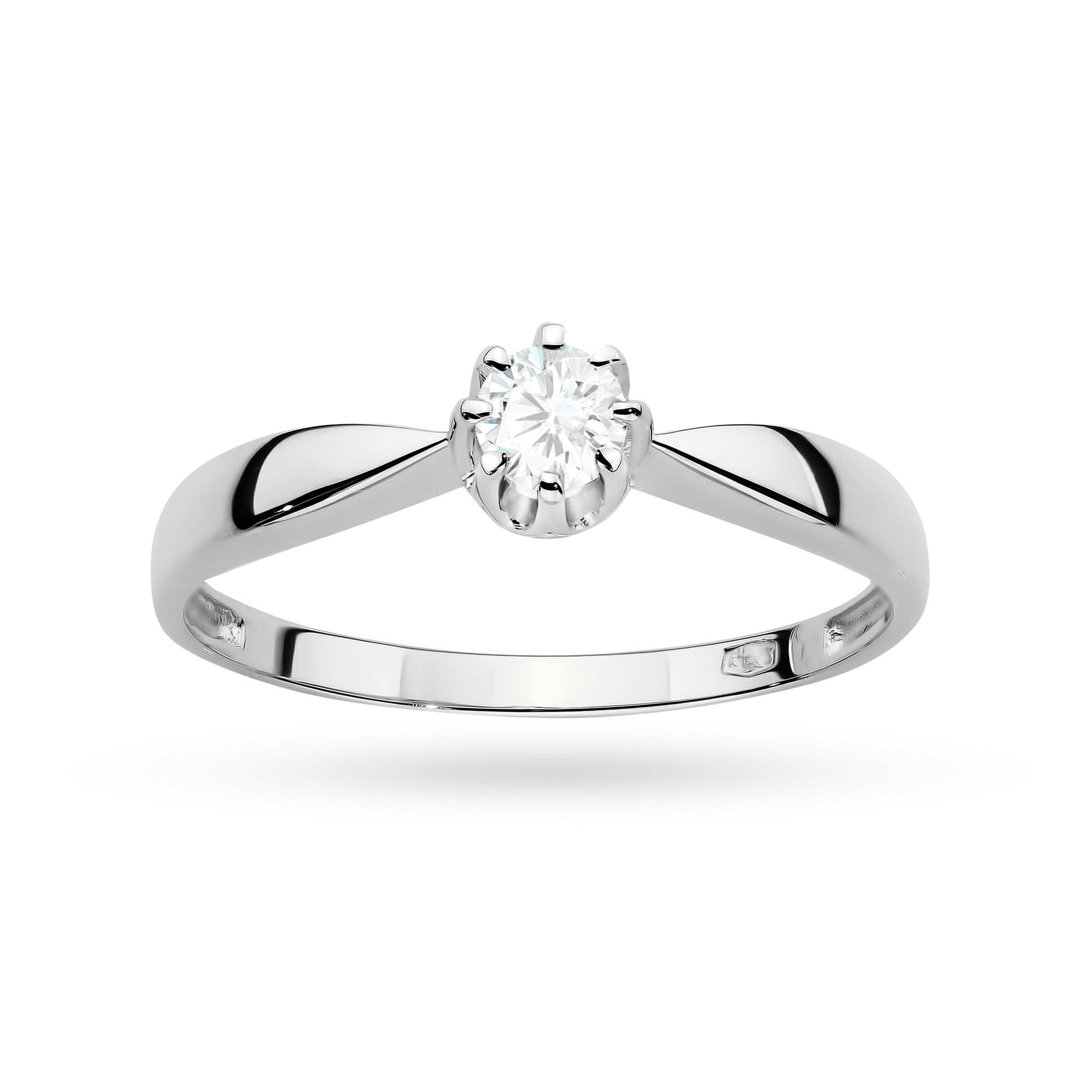 Inel Aur 9K cu Diamant de Laborator 0.15 ct