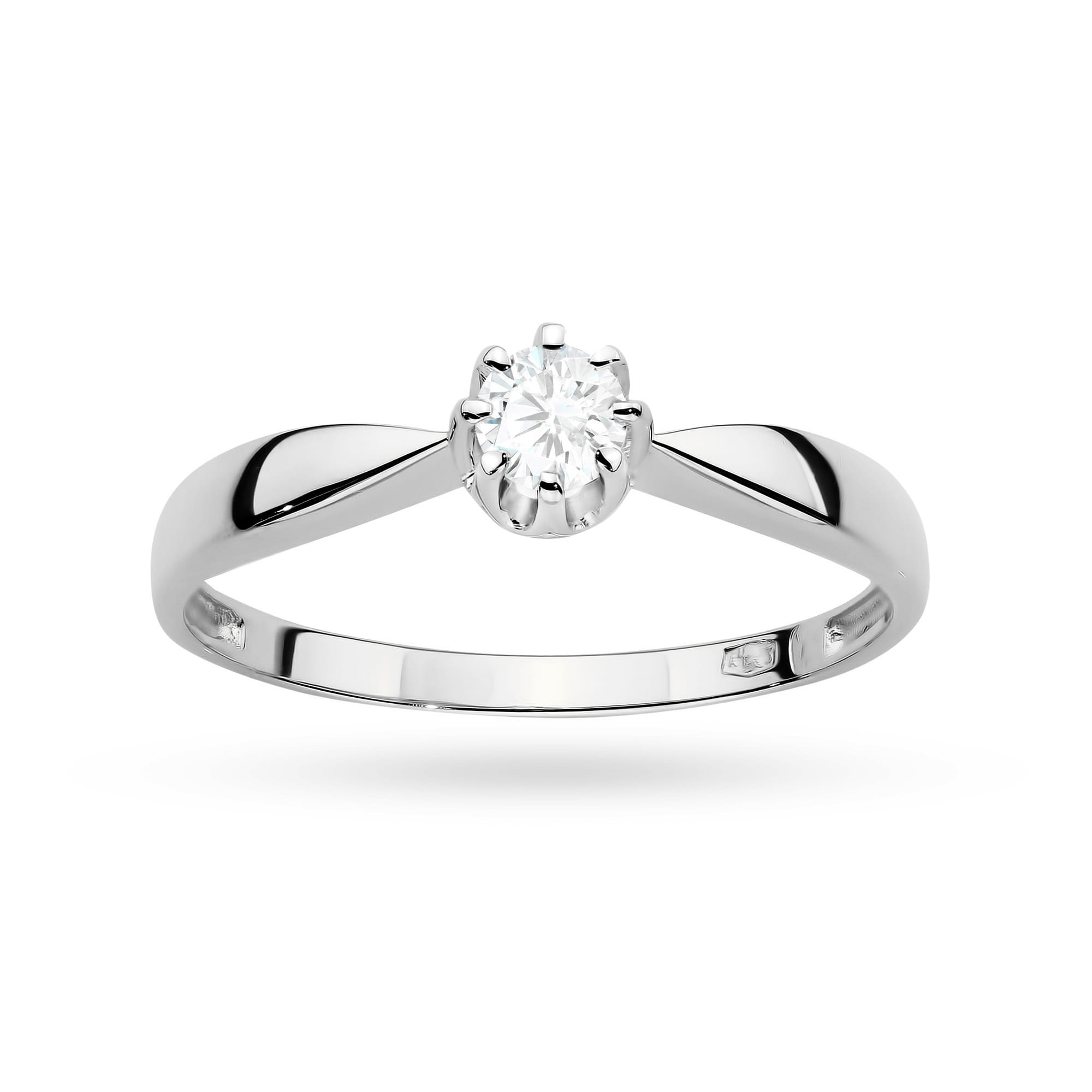 Inel Aur 9K cu Diamant de Laborator 0.15 ct