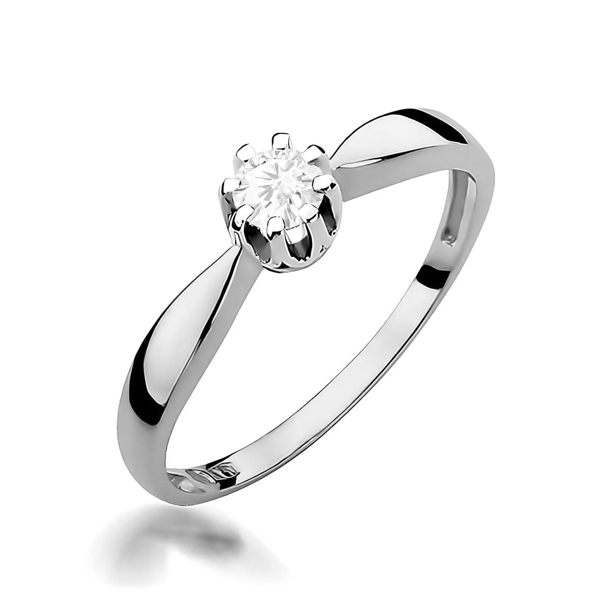 Inel Aur 9K cu Diamant de Laborator 0.20 ct