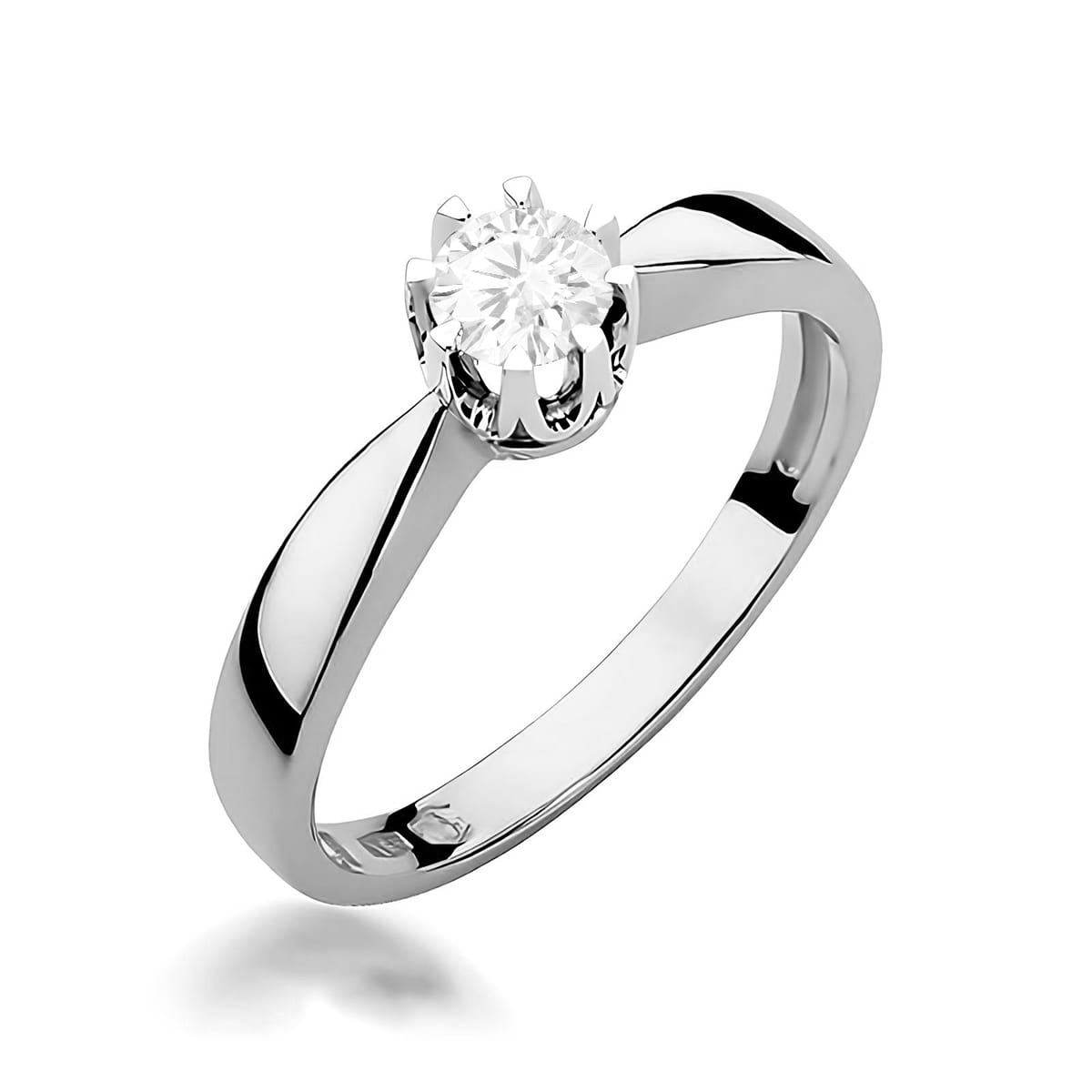 Inel Aur 9K cu Diamant de Laborator 0.25 ct