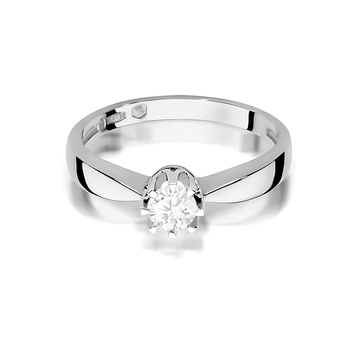 Inel Aur 9K cu Diamant de Laborator 0.25 ct