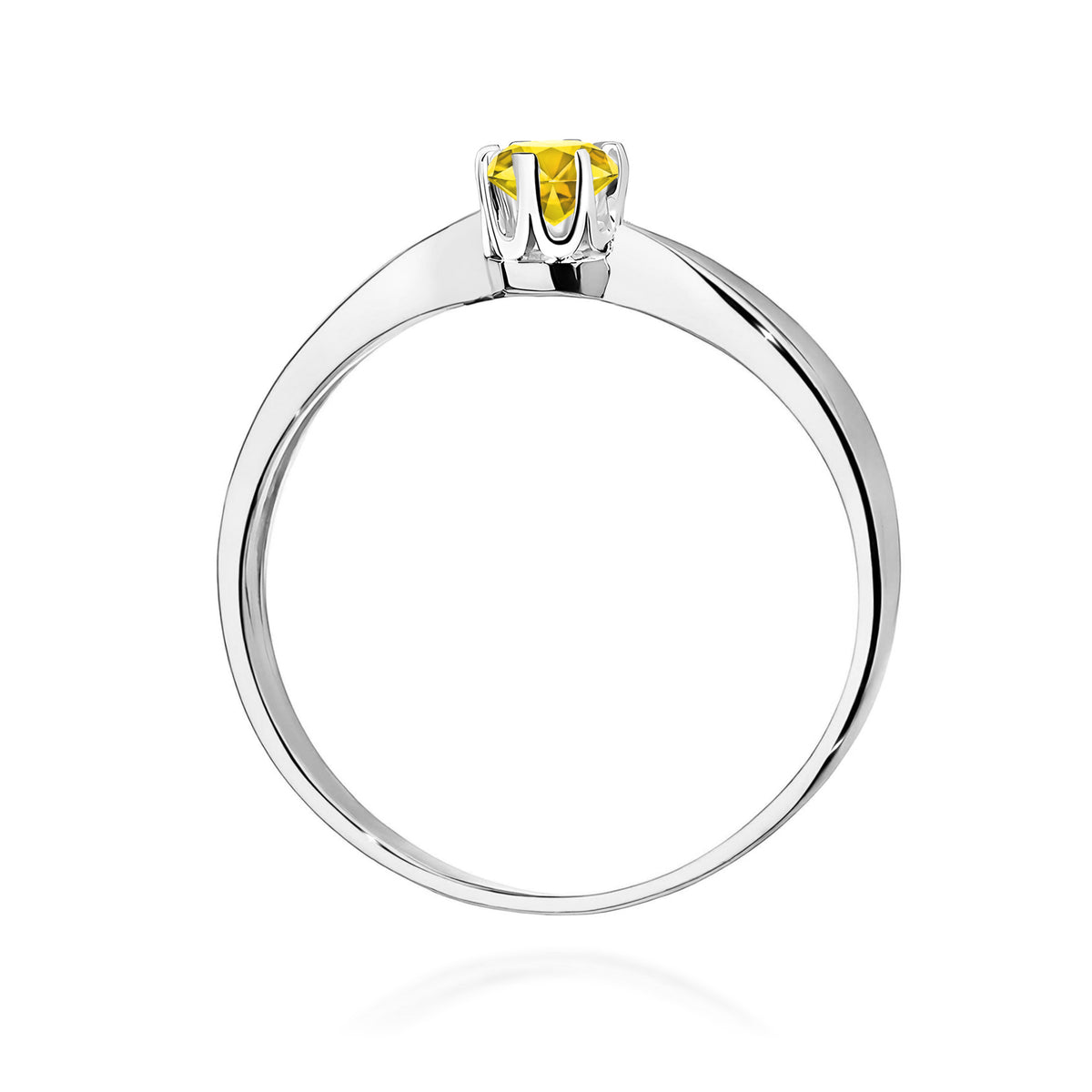 Inel Aur 9K cu Diamant Galben de Laborator 0.30 ct
