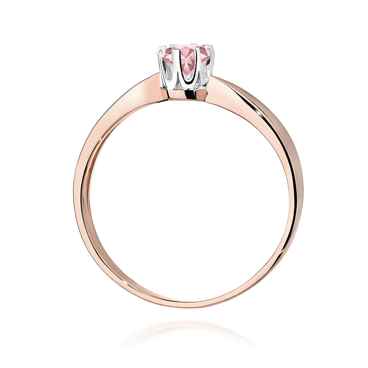 Inel Aur 14K cu Diamant Roz de Laborator 0.50 ct