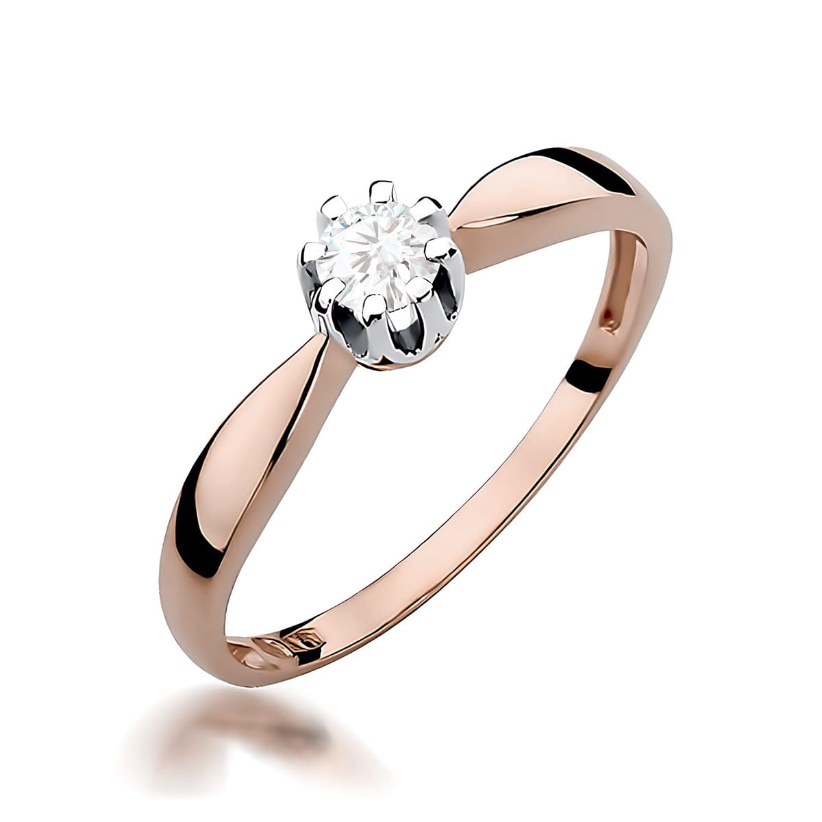 Inel Aur 14K W0228 Diamant Crescut în Laborator 0.20ct