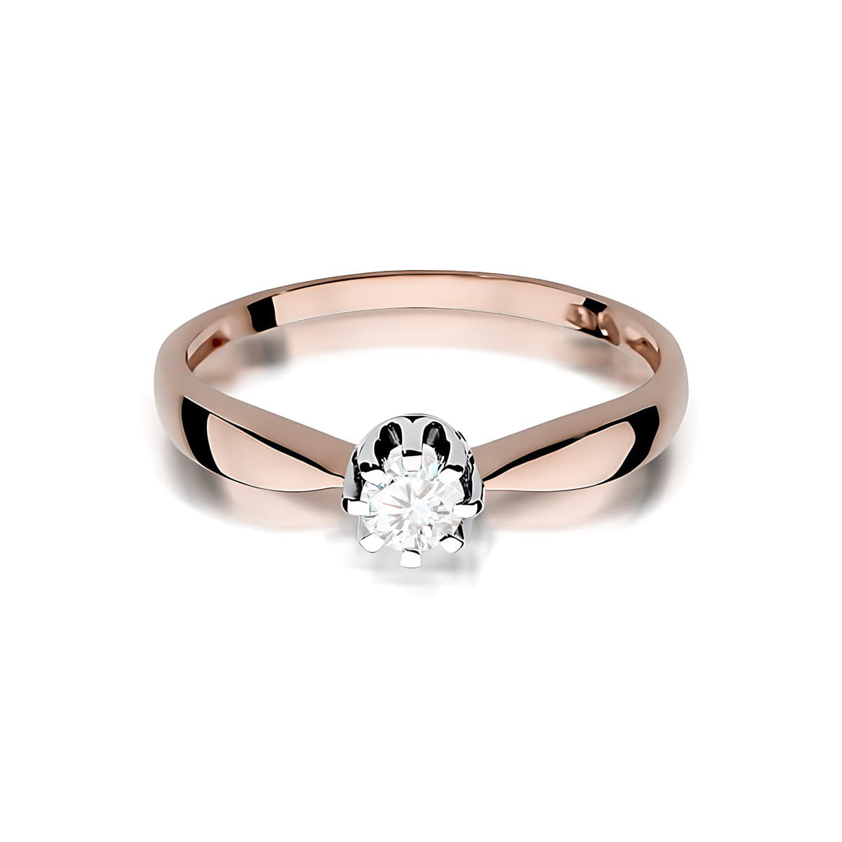 Inel Aur 14K W0228 Diamant Crescut în Laborator 0.20ct