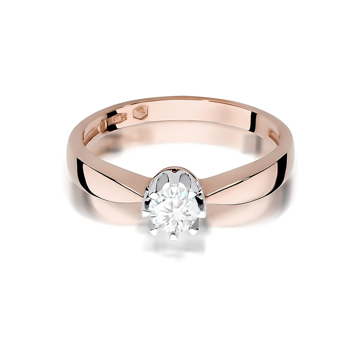 Inel Aur 14K W0228 Diamant Crescut în Laborator 0.25ct