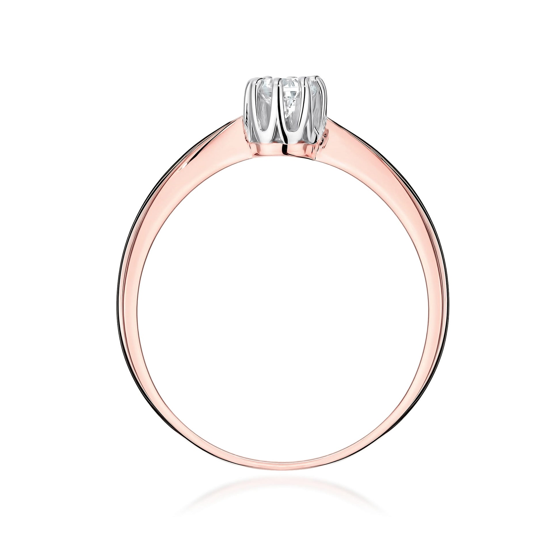 Inel Aur 14K cu Diamant de Laborator 0.30 ct - Roz