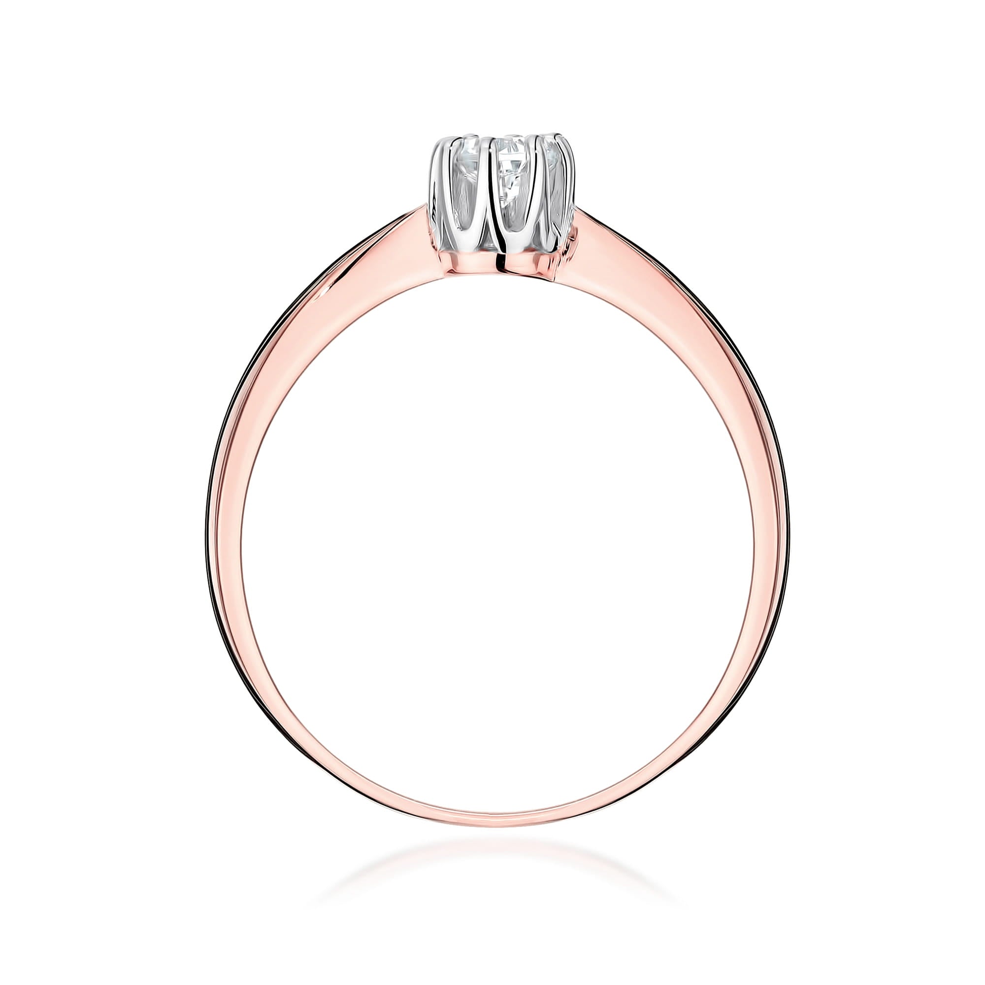 Inel Aur 14K cu Diamant de Laborator 0.30 ct - Roz