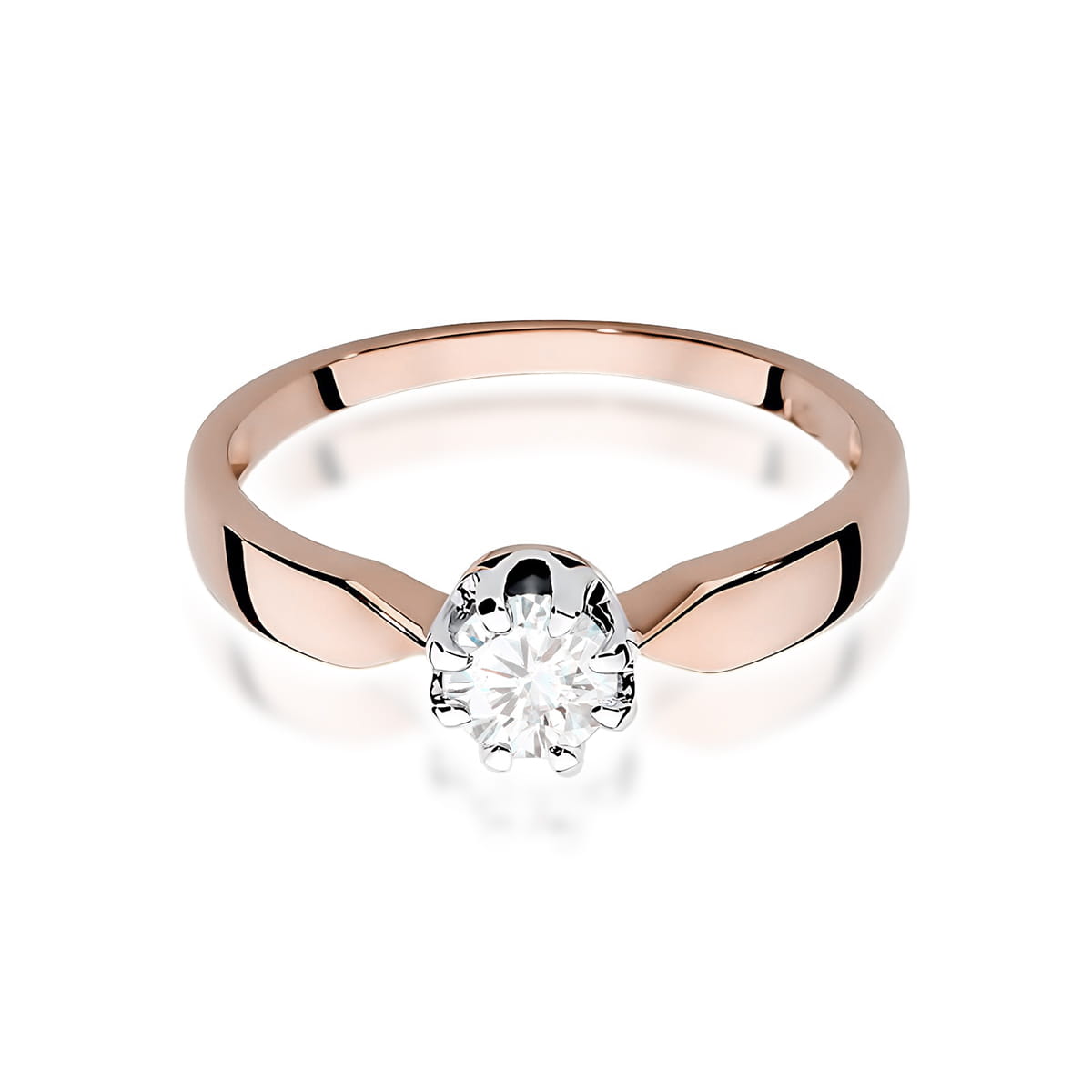 Inel Aur 14K cu Diamant de Laborator 0.50 ct