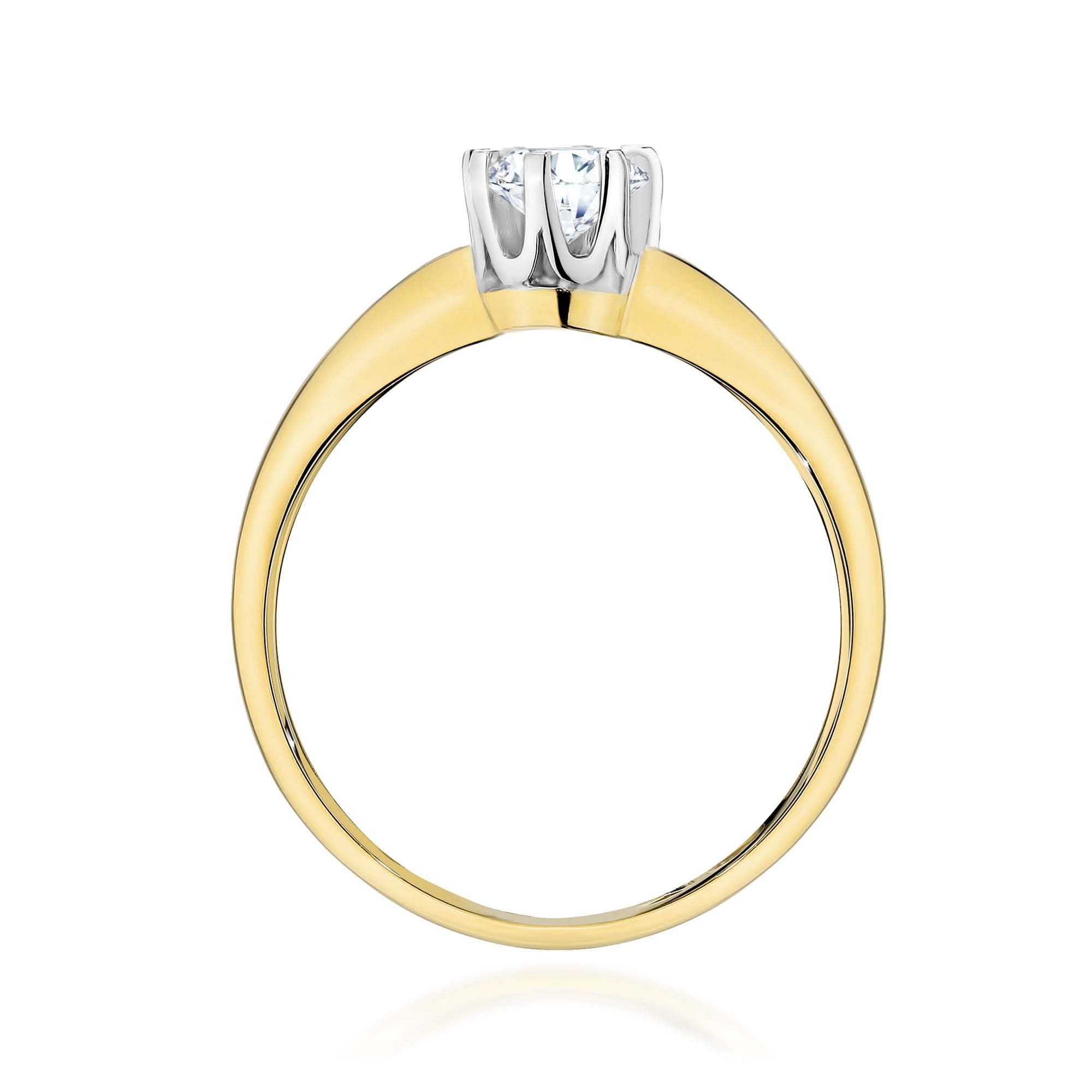 Inel Aur 14K cu Diamant de Laborator 0.30 ct - Galben
