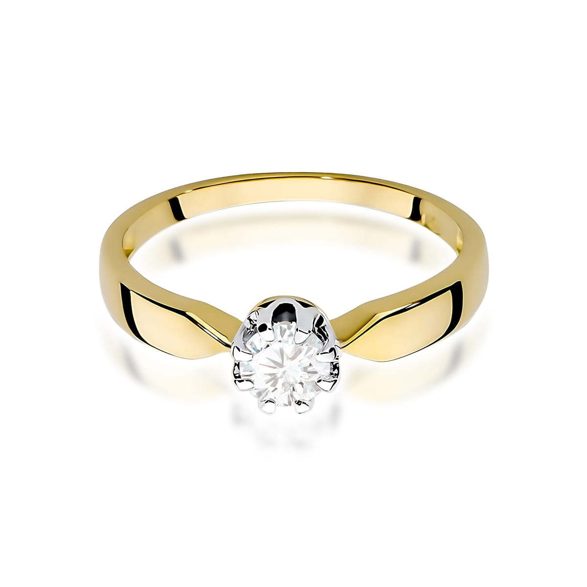 Inel Aur 14K cu Diamant de Laborator 0.40 ct