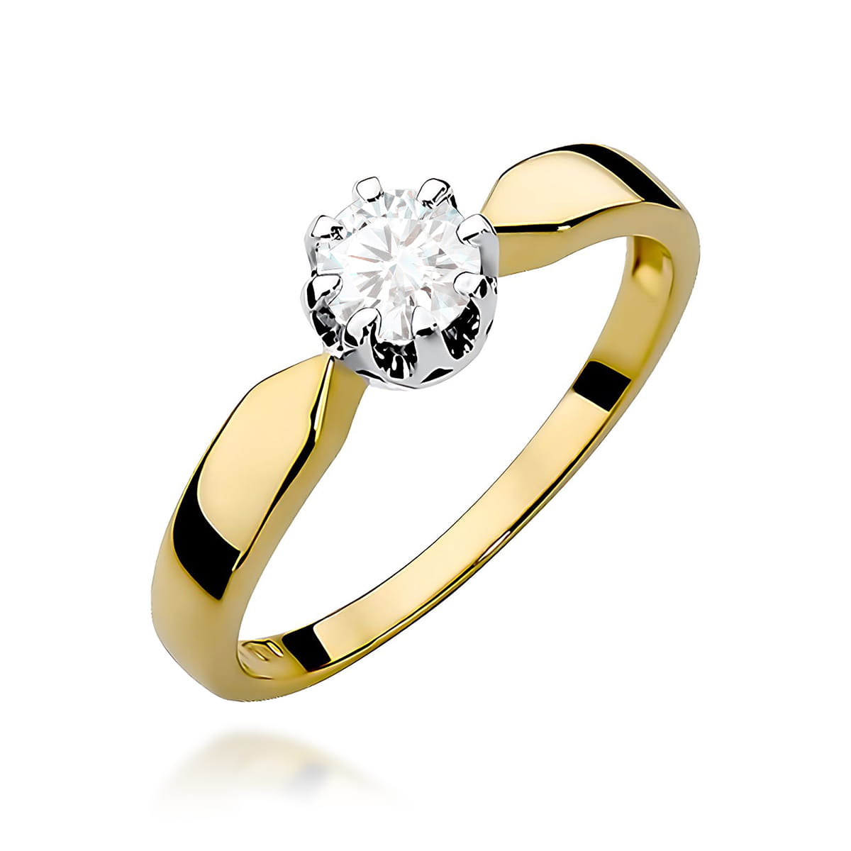 Inel Aur 14K cu Diamant de Laborator 0.50 ct