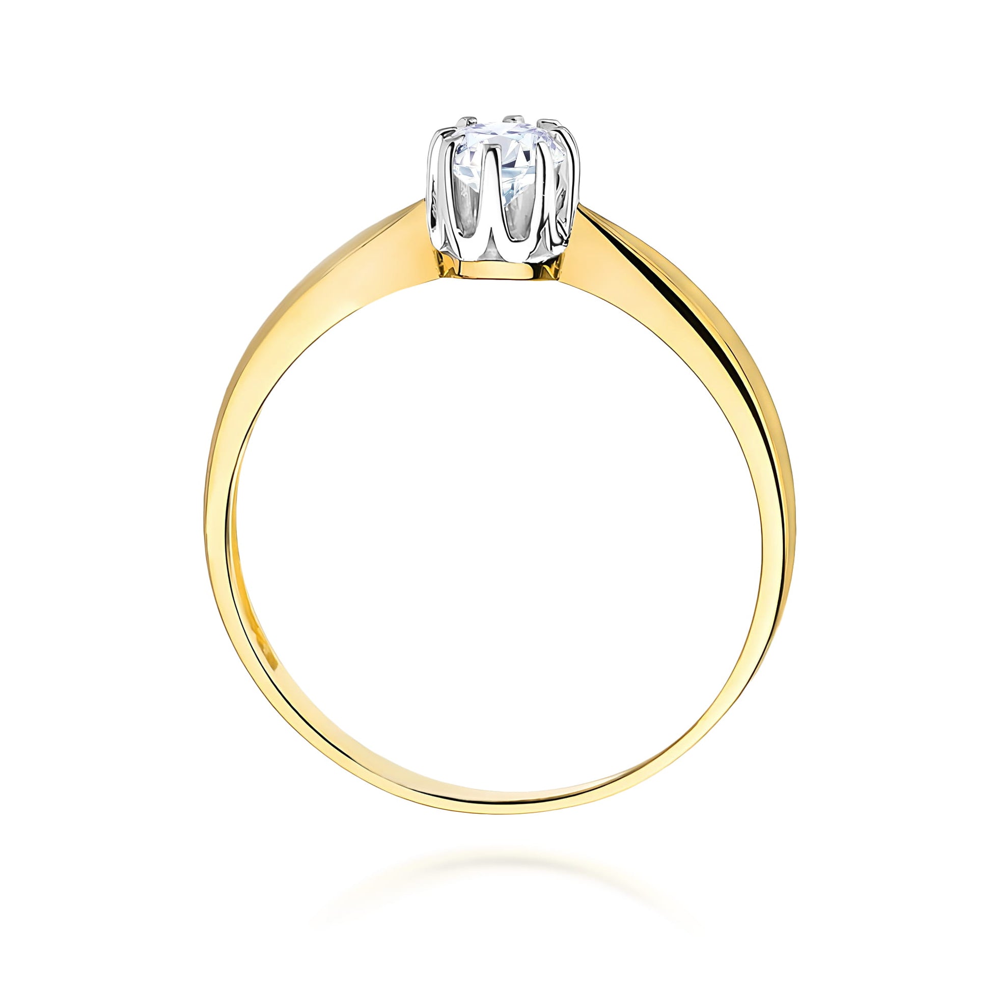 Inel Aur 9K cu Diamant Natural 0.20 ct