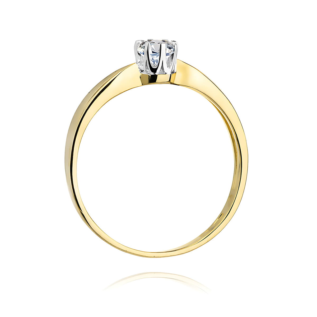 Inel Aur 9K cu Diamant Natural 0.40 ct