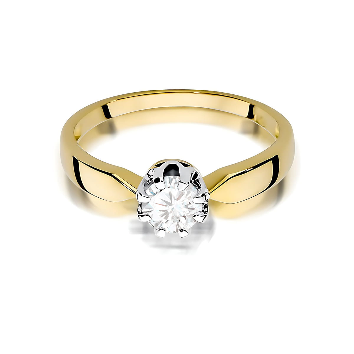 Inel Aur 9K cu Diamant Natural 0.50 ct
