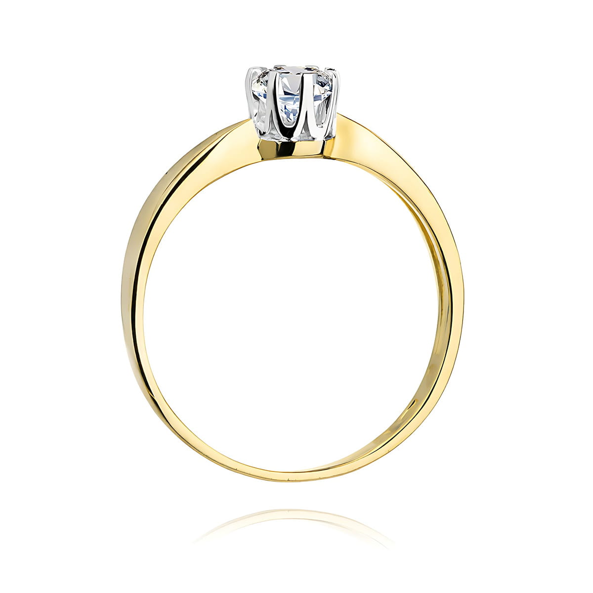 Inel Aur 9K cu Diamant Natural 0.50 ct