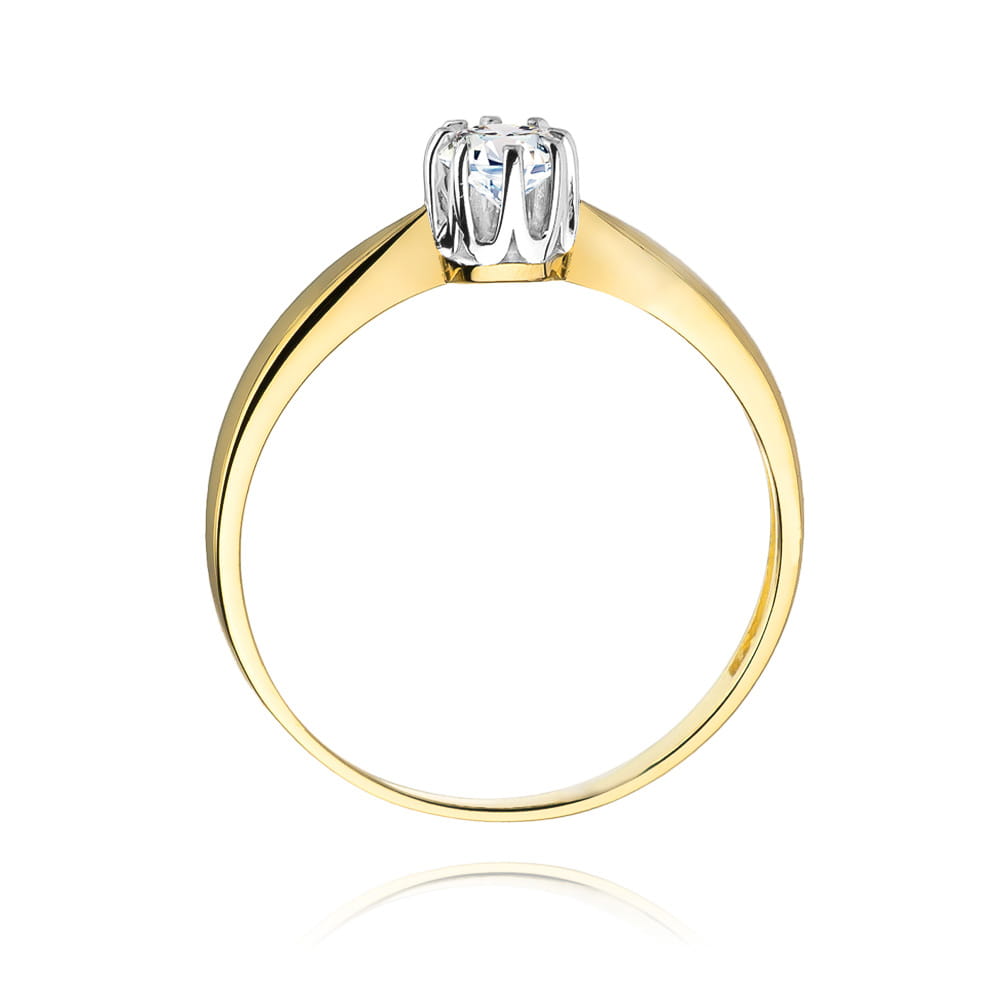Inel Aur 9K cu Diamant de Laborator 0.20 ct