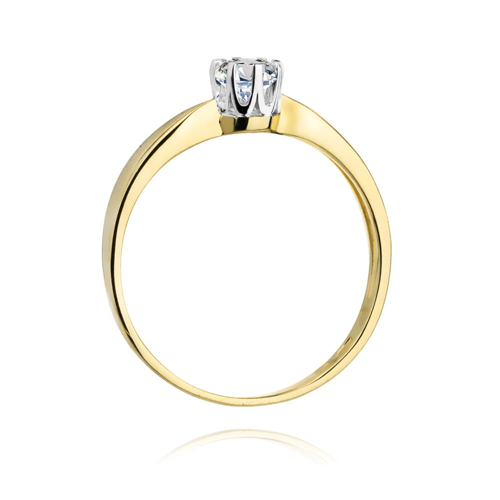Inel Aur 9K cu Diamant de Laborator 0.25 ct
