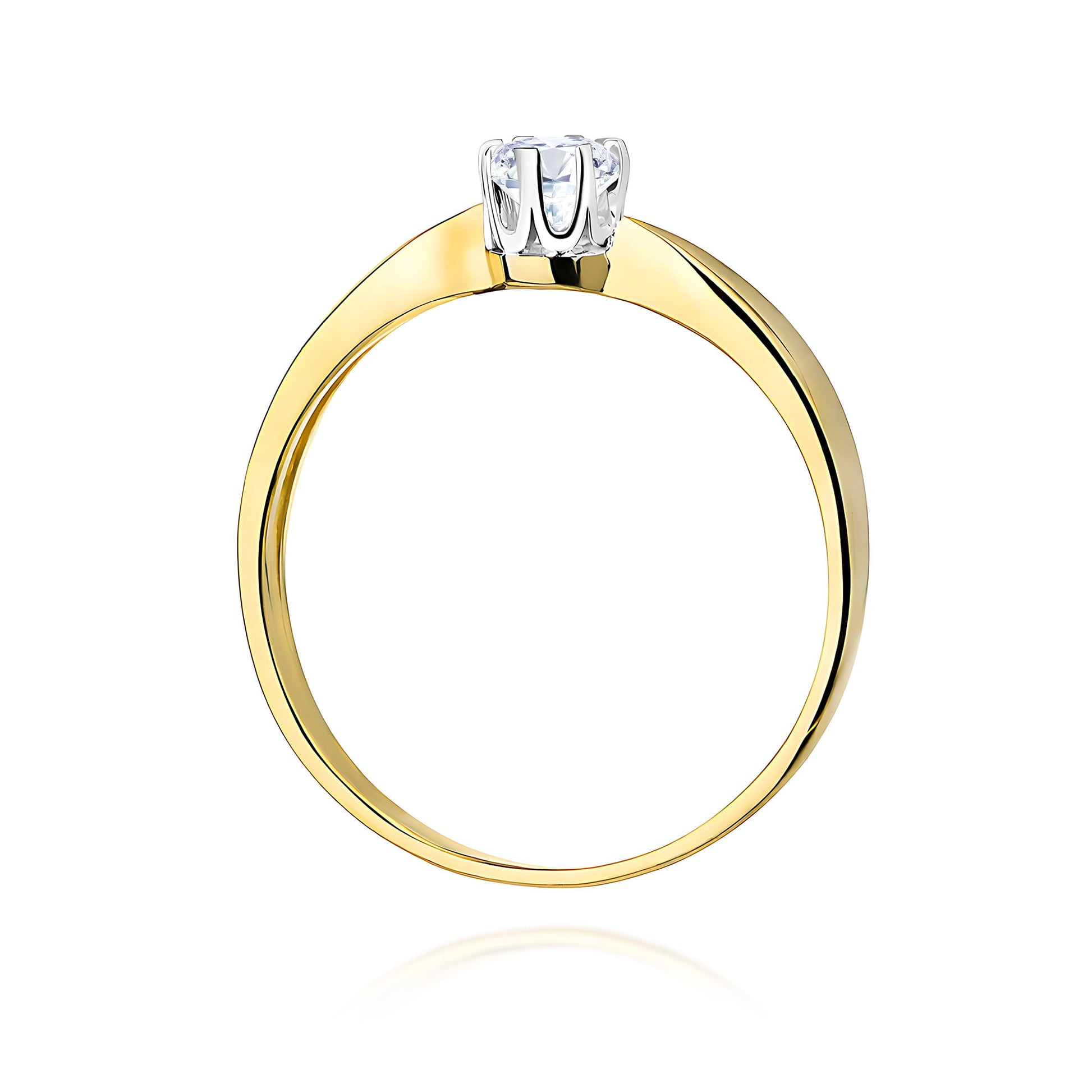 Inel Aur 9K cu Diamant de Laborator 0.40 ct