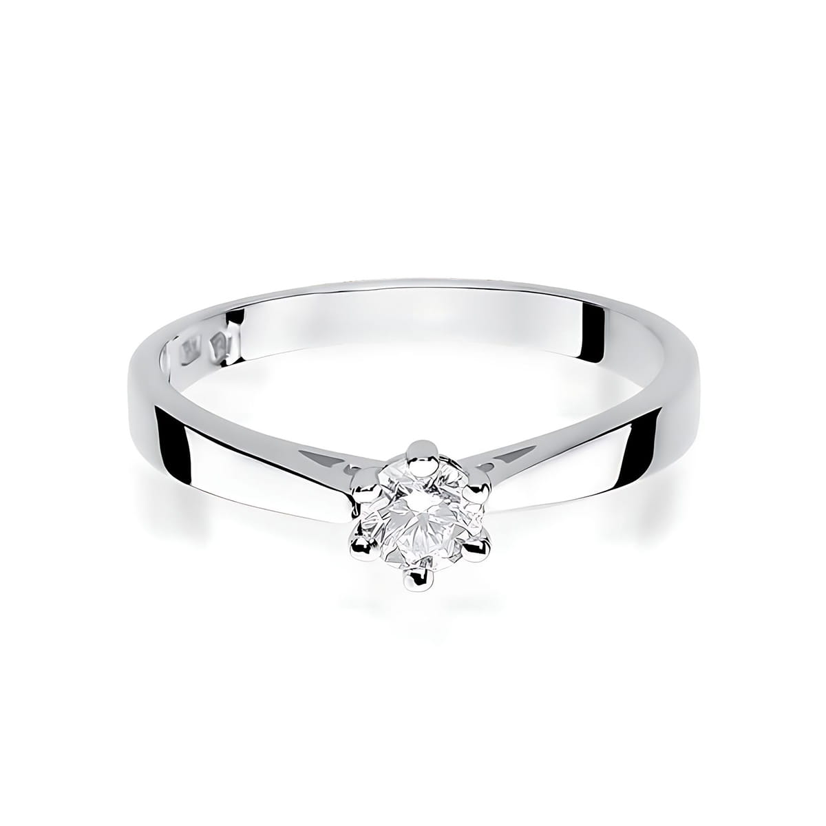 Inel Aur 14K W229B Diamant Crescut în Laborator 0.25ct