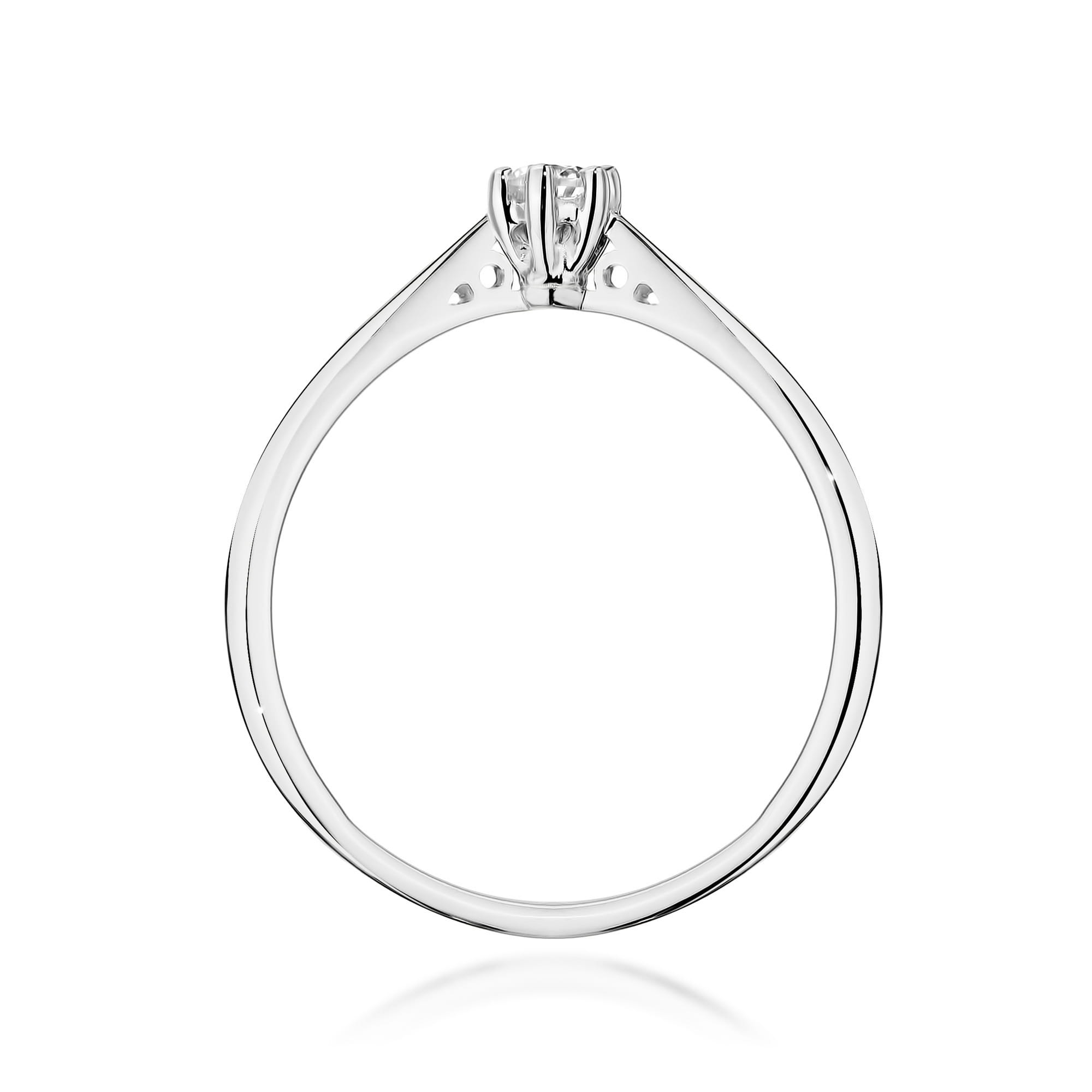 Inel Aur 9K cu Diamant Natural 0.12 ct