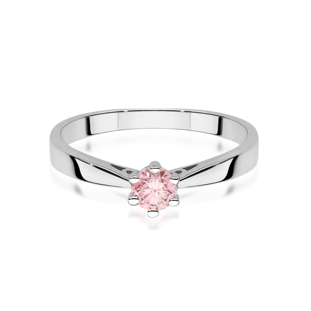Inel Aur 9K cu Diamant Roz de Laborator 0.30 ct