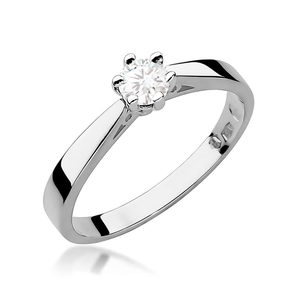 Inel Aur 9K cu Diamant de Laborator 0.25 ct