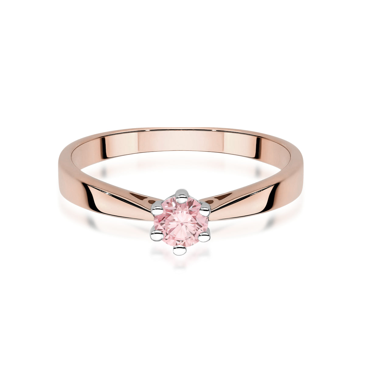 Inel Aur 14K cu Diamant Roz de Laborator 0.30 ct