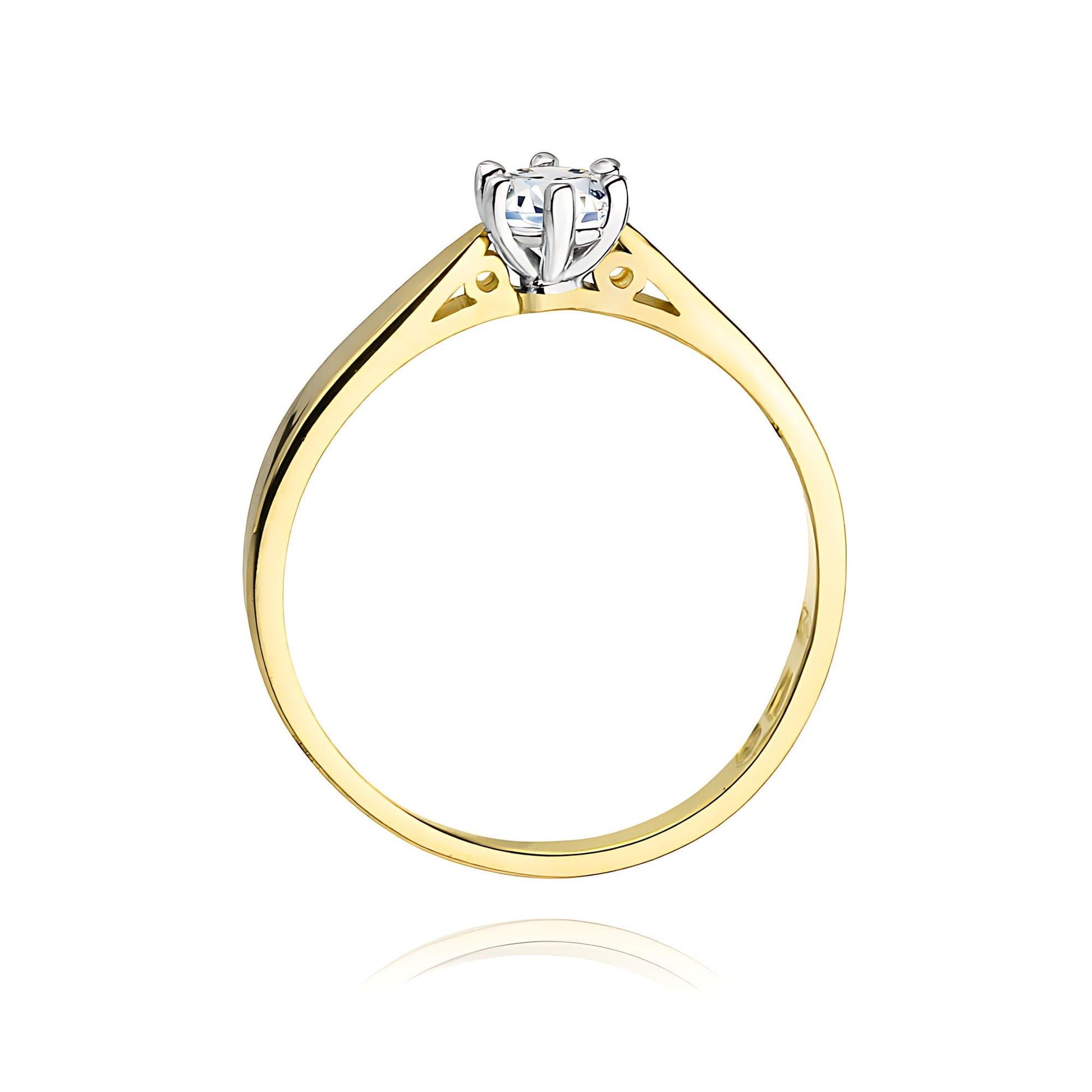 Inel Aur 9K cu Diamant Natural 0.20 ct