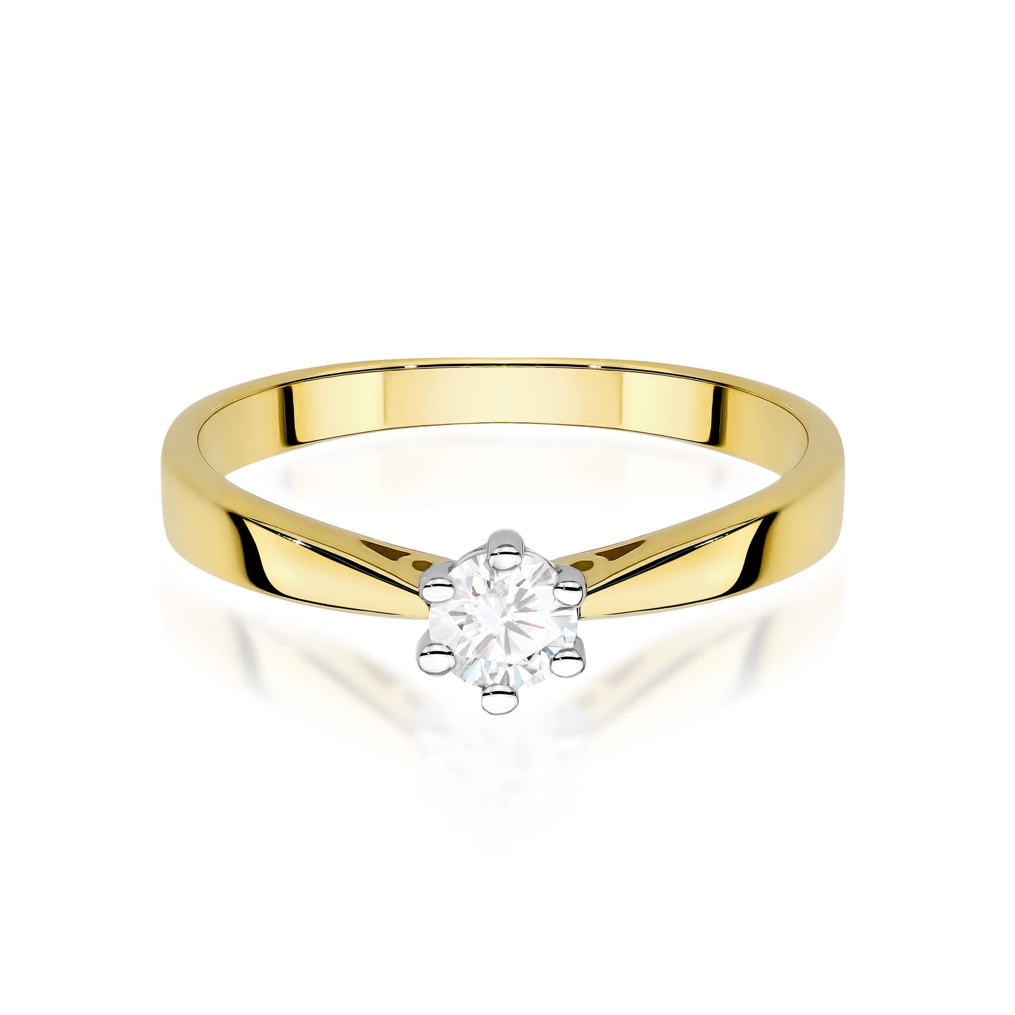 Inel Aur 9K cu Diamant Natural 0.30 ct